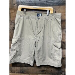 The North Face Cargo Shorts Mens Size 38 Beige Utility Ripstop Outdoor Hiking